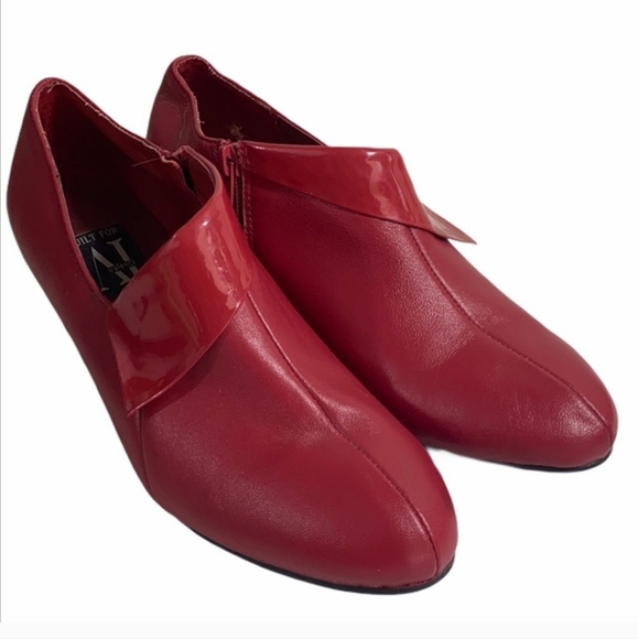 AJ Valenci Built for Comfort Leather Shoes Red, size 12.5 W, fits a size 13 - Picture 3 of 9